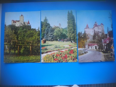 HOPCT LOT 3388 -3 CARTI POSTALE-CASTELUL BRAN-JUD BRASOV-CIRCULATE foto