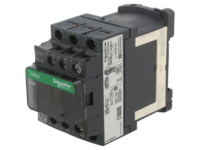 Contactor TeSys D 5-polar 48VDC 10A 45mm CAD32ED