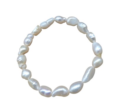 BRĂȚARĂ MINIMALISTA DIN PERLE BAROCE DE CULTURĂ foto