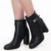 Botine negre elegante 6337 114, 36 - 39, Negru