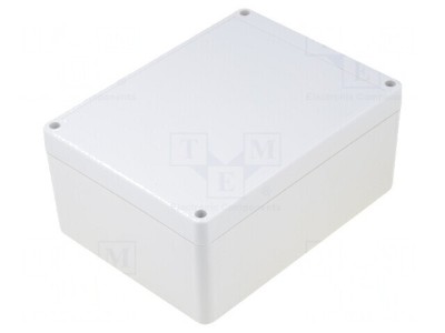 Carcasă universală ABS gri IP65 125x165x75mm foto