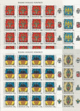 Rom&acirc;nia, LP 1816/2008, Insemne Heraldice Rom&acirc;nești, coală mică, tabs dr., MNH, Nestampilat