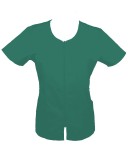 Halat Medical Pe Stil, Turcoaz inchis cu Fermoar, Model Ana - 4XL