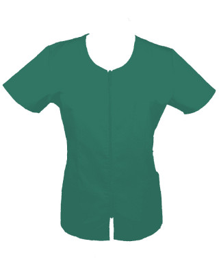 Halat Medical Pe Stil, Turcoaz inchis cu Fermoar, Model Ana - 4XL foto