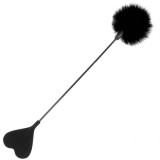 DARKNESS - BLACK LOVE FEATHER WHIP 40 CM, DARKNESS SENSATIONS