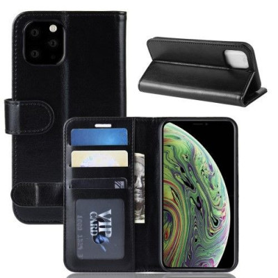 Husa Telefon iPhone 11 Pro Flip Cu Stand Neagra foto