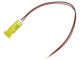 Lampă de control LED galben deschis, &Oslash;10mm, 220V AC, APEM