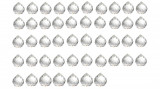 Set 47 bucati bile de cristal GYWHOOFT pentru candelabre de tavan, gradini, ferestre, birou - RESIGILAT