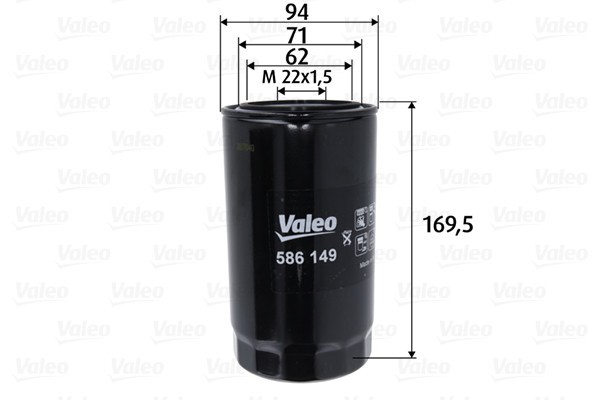 VALEO 586149 Filtru ulei