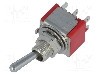 Intrerupator basculant, 2 pozitii, mod comutare ON-ON, DPDT, {{Producator}} - foto