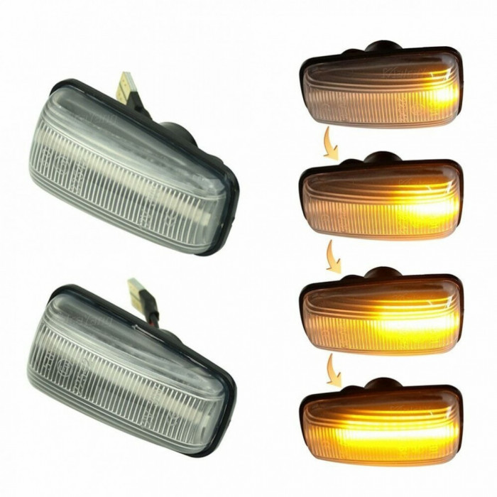 Set 2 Semnalizari Aripa LED Fiat Scudo, Ulysse - BTLL-327D