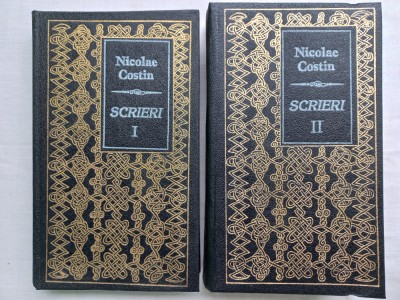 NICOLAE COSTIN- SCRIERI, VOL. I+ VOL II, COPERȚI PIELE ECOLOGICĂ, APROAPE NOI foto