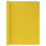 vidaXL Paravan de balcon, galben, 120 x 400 cm, HDPE