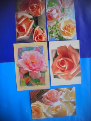 HOPCT LOT 1926 FELICITARE-FLORI -5 CARTI POSTALE-NECIRCULATE foto
