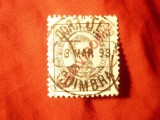 Timbru Portugalia 1892 Rege Carlos I cu supratipar Provisorio ,stampilat
