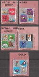 YEMEN 1970 SPORT MEDALIATI OLIMPICI,GERMANIA ( serie dantelata) MNH