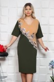 Cumpara ieftin Rochie Eleganta Morena Olive - 52Marimea, Yves