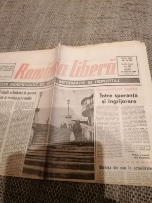 Ziar Romania Libera - Marti 26 Martie 1991 foto