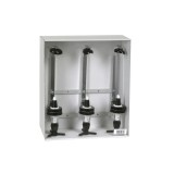 Suport sticle W3 pentru 3 flacoane 0.7-1L cu dozator, montare perete