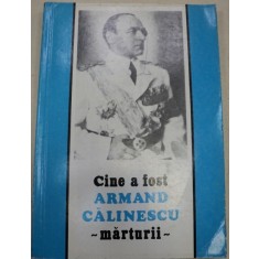 CINE A FOST ARMAND CALINESCU,MARTURII,BUCURESTI 1992