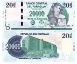 Paraguay 20000 Guaranies 2017 P-238 UNC Bancnota Straina America Numismatica