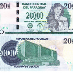 Paraguay 20 000 Guaranies 2017 P-238 UNC