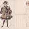 Rusia- tipuri, femei- ilustrator Bakst-Crucea Rosie