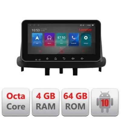 Navigatie Renault Megane 3 I-145 4+64 ecran 10.33&amp;quot; Android Waze USB Navigatie Internet Youtube Radio CarStore Technology foto