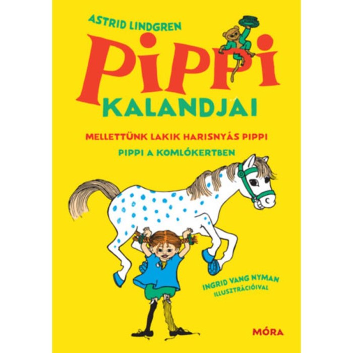 Pippi kalandjai - Mellett&uuml;nk lakik Harisny&aacute;s Pippi - Pippi a Koml&oacute;kertben - Astrid Lindgren