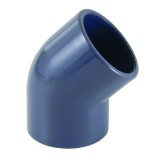 PVC-U Cot 45&deg; Muffă 40 mm PN16