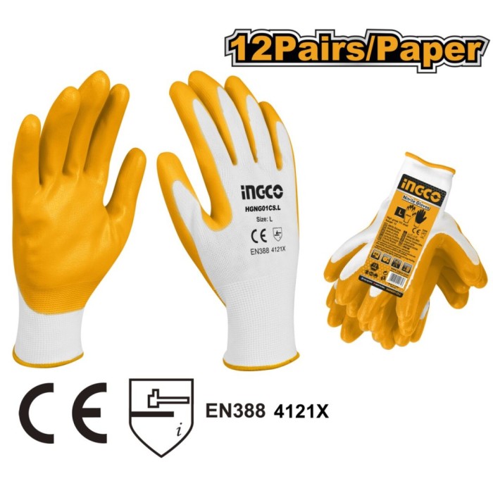 Manusi cauciucate xl - Ingco HGNG01