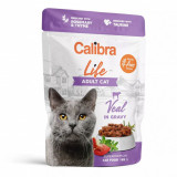 Calibra Cat Life Adult Veal &icirc;n sos de carne de vițel 85 g