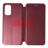 Husă Flip Cover Samsung Galaxy A32, Piele Ecologică, Wine/Vișiniu