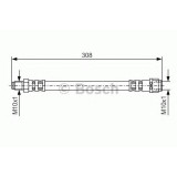 Conducta / cablu frana MERCEDES CLK (C208) (1997 - 2002) BOSCH 1 987 476 427