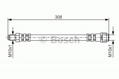 Conducta / cablu frana MERCEDES CLC-CLASS (CL203) (2008 - 2011) BOSCH 1 987 476 427 foto