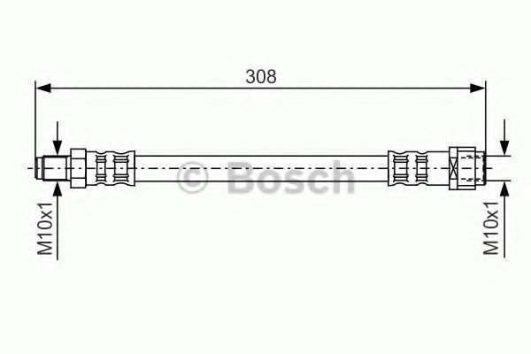 Conducta / cablu frana MERCEDES CLC-CLASS (CL203) (2008 - 2011) BOSCH 1 987 476 427
