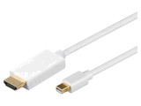 Cablu DisplayPort 1.1 la HDMI, mini DisplayPort, 2m, Alb