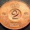 Moneda 2 ORE - SUEDIA, anul 1971 *cod 4774 A