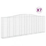 Cumpara ieftin Cosuri gabion arcuite 7 buc, 400x30x140/160 cm, fier galvanizat