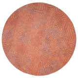 Covor Premium Belgian Model Meditation Shell, Marime 240 x 240 cm, Caramiziu, Ruginiu, Antiderapant, Antialergic, Poliester si Latex, Living, Dormitor