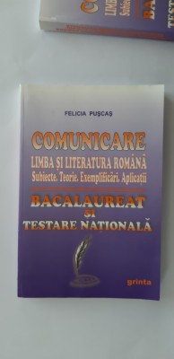 Comunicare. Limba şi literatura rom&amp;acirc;nă: subiecte, teorie,exemplificări,aplicaţii foto