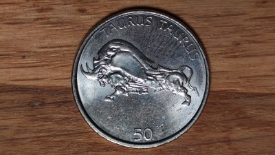 Slovenia - moneda de colectie - 50 tolari / tolarjev 2005 - absolut superba ! foto