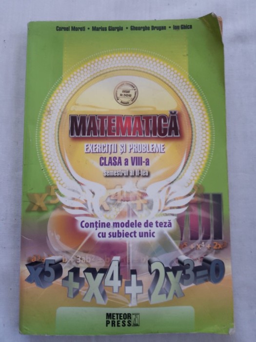 Manual matematica clasa a8a 2003