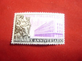 Serie Italia 1955 - 10 Ani FAO , 1 valoare ,60 lire, Nestampilat