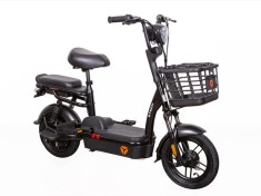 Bicicleta electrica tip scuter ZTECH ZT-02 F SPEED, nu necesita permis, motor 350W, baterie 48V 12Ah, autonomie 32km - Negru