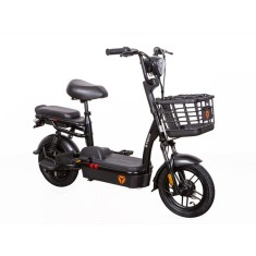 Bicicleta electrica tip scuter ZTECH ZT-02 F SPEED, nu necesita permis, motor 350W, baterie 48V 12Ah, autonomie 32km - Negru