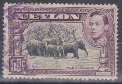 CEYLON, 1946, stampilat (G1) foto