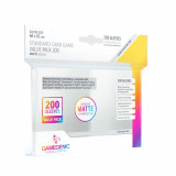 Sleeve-uri Gamegenic - Standard Card Game Value Pack Matte Clear (200 Bucati)