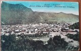 Carte postala, Brasov, panorama, perioada interbelica