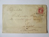 Rară! Scrisoare istorică cu ștampile rare circulată Sopron-Lugoj cu vinietă sigiliu de avocat din Orșova 1878